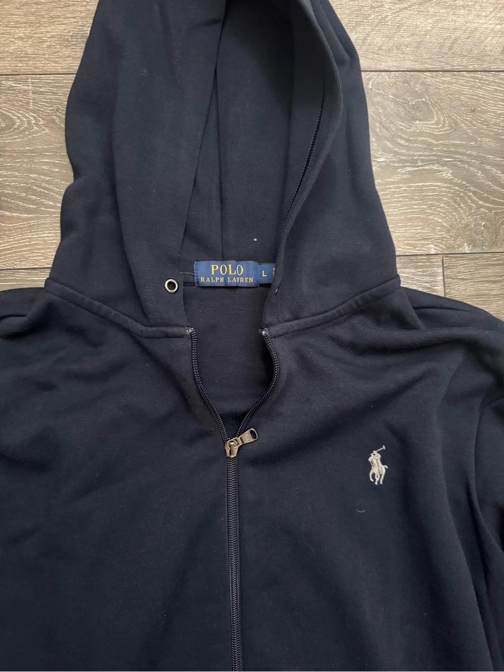 Polo by Ralph Lauren Navy Full-Zip Hooded Sweatshirt